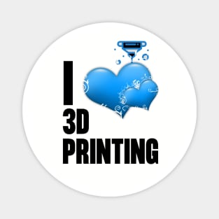 I Heart 3D Printing Magnet